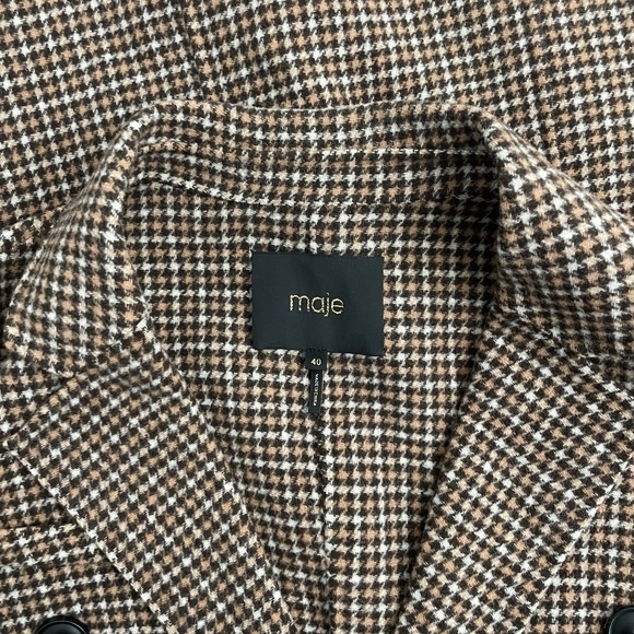 Maje Wool Coat Size FR40 - Picture 3 of 3